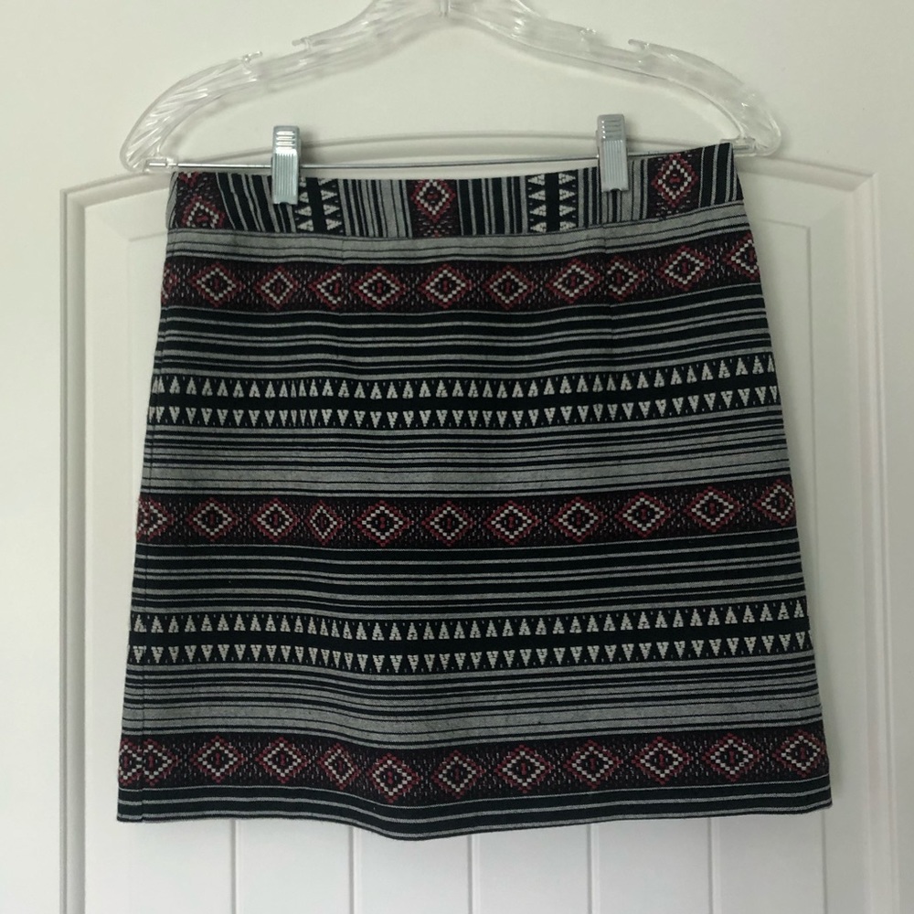 Tribal Print Mini Skirt - sz XS